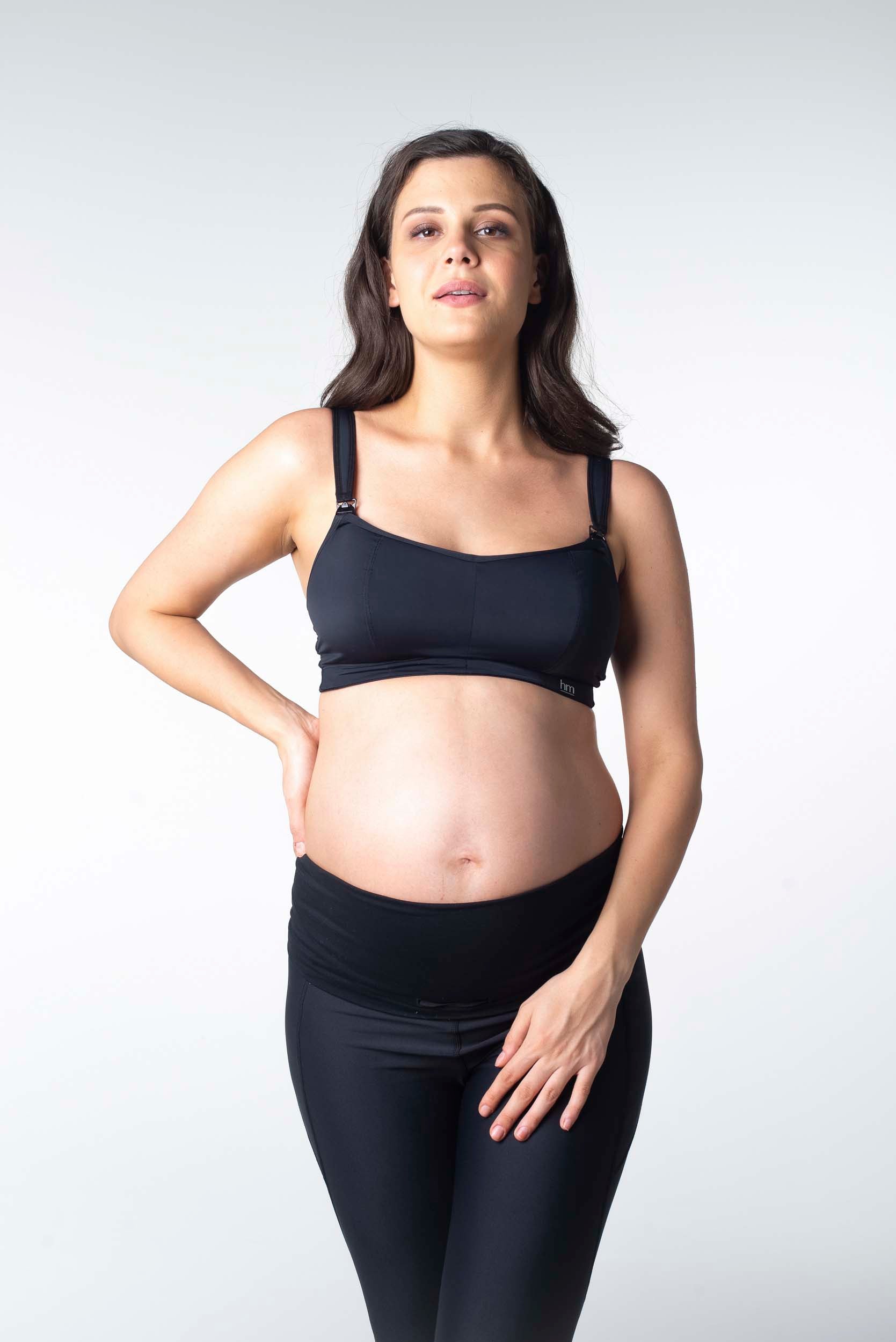 Hotmilk 'Focus' Maternity Sports Support Leggings - Black