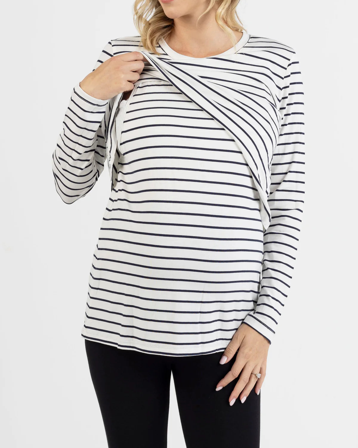 Leonie maternity/nursing stripe top