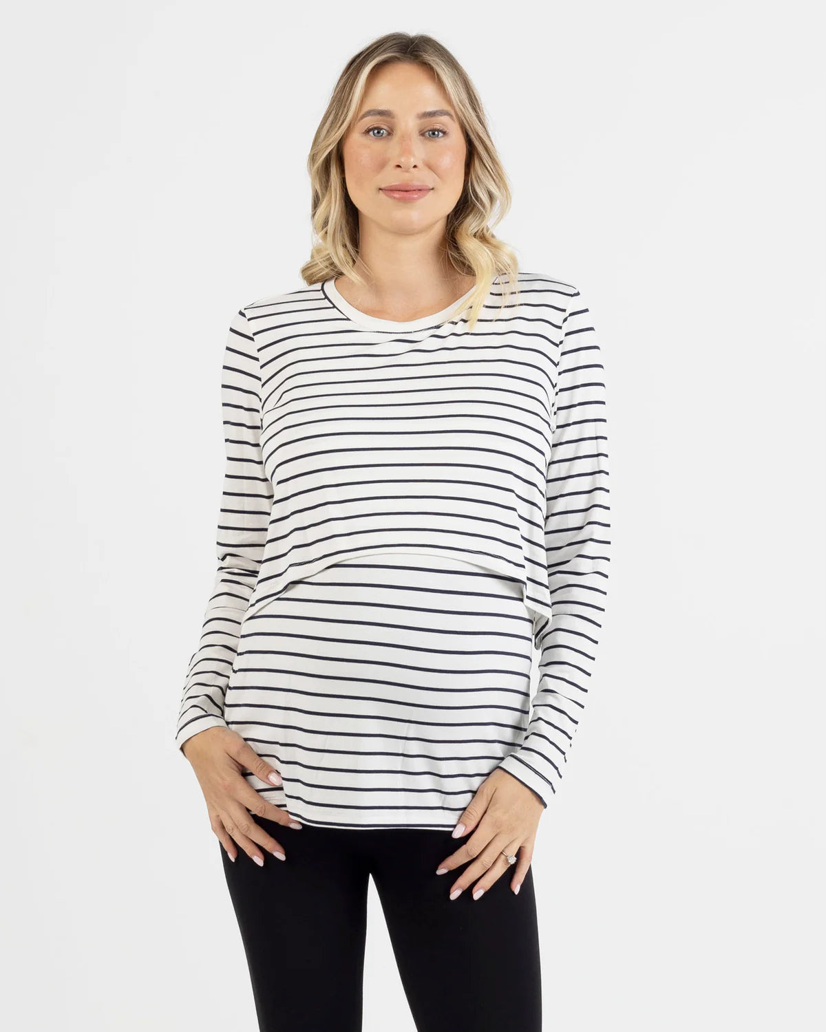 Leonie maternity/nursing stripe top