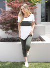 &#39;Eden&#39; Bamboo Maternity Lounge Pants - Khaki Green