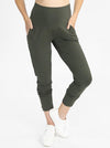 &#39;Eden&#39; Bamboo Maternity Lounge Pants - Khaki Green
