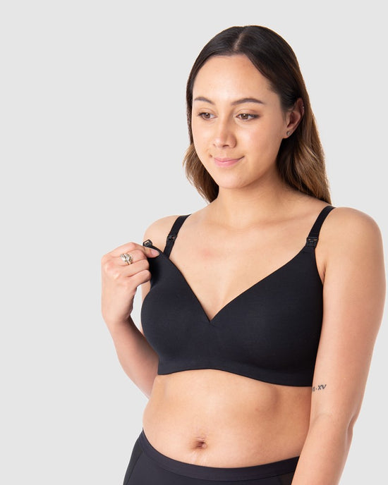 Hotmilk &#39;Embrace&#39; Leakproof Wirefree Nursing Bra - Black