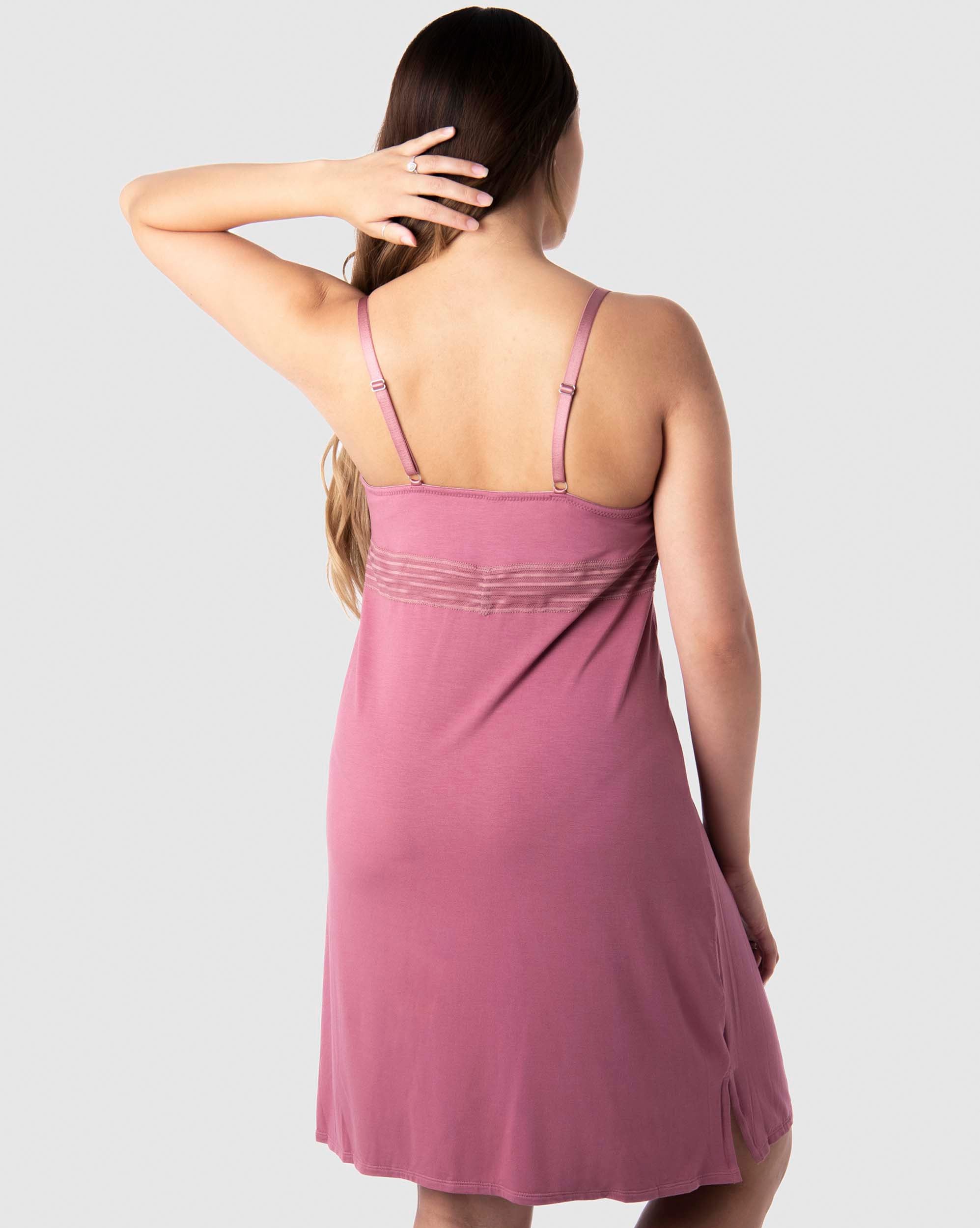 Hotmilk &#39;Dream&#39; Nursing Nightie - Antique Rose