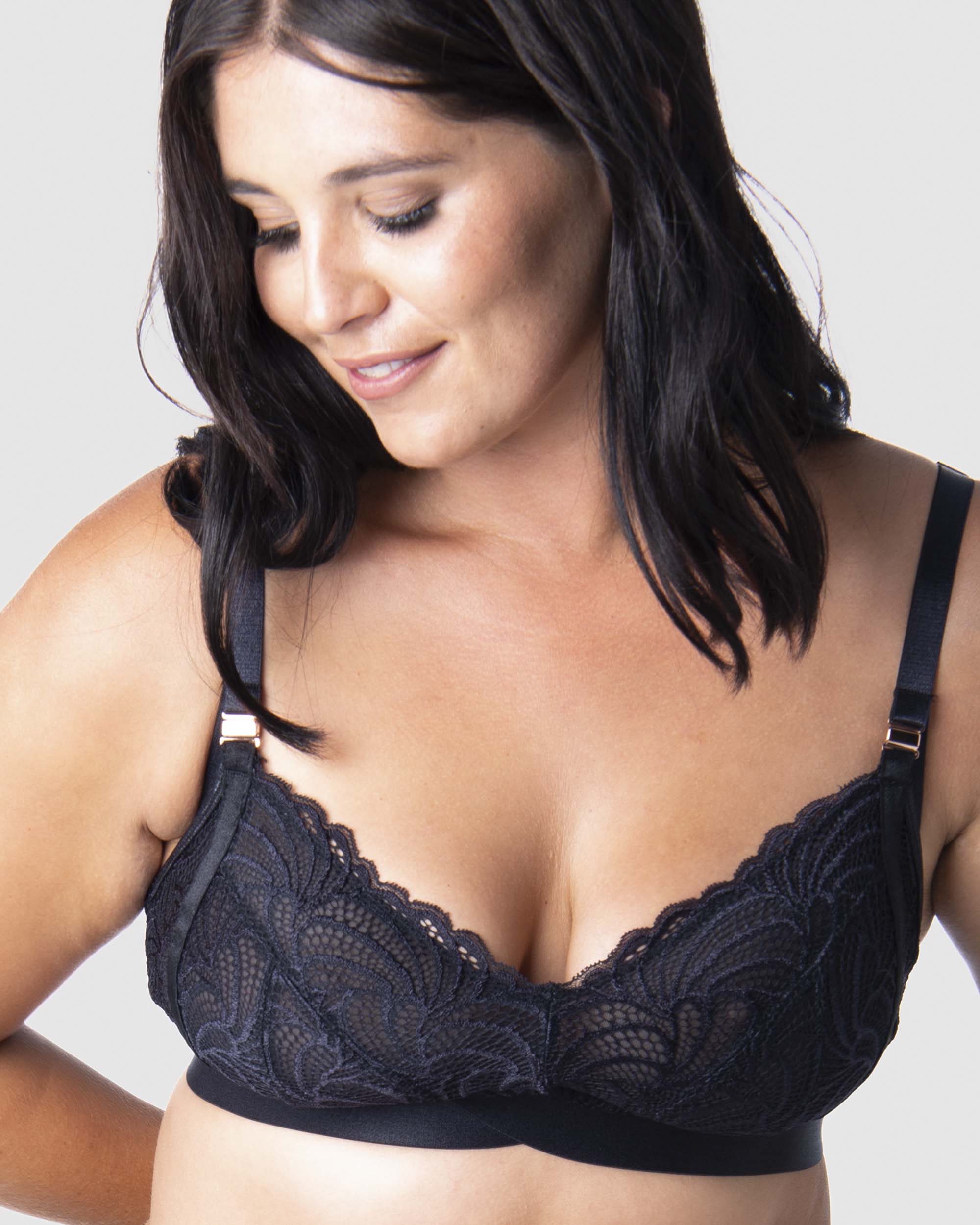 Hotmilk &#39;Warrior&#39; Soft Cup Wirefree Nursing Bra - Black