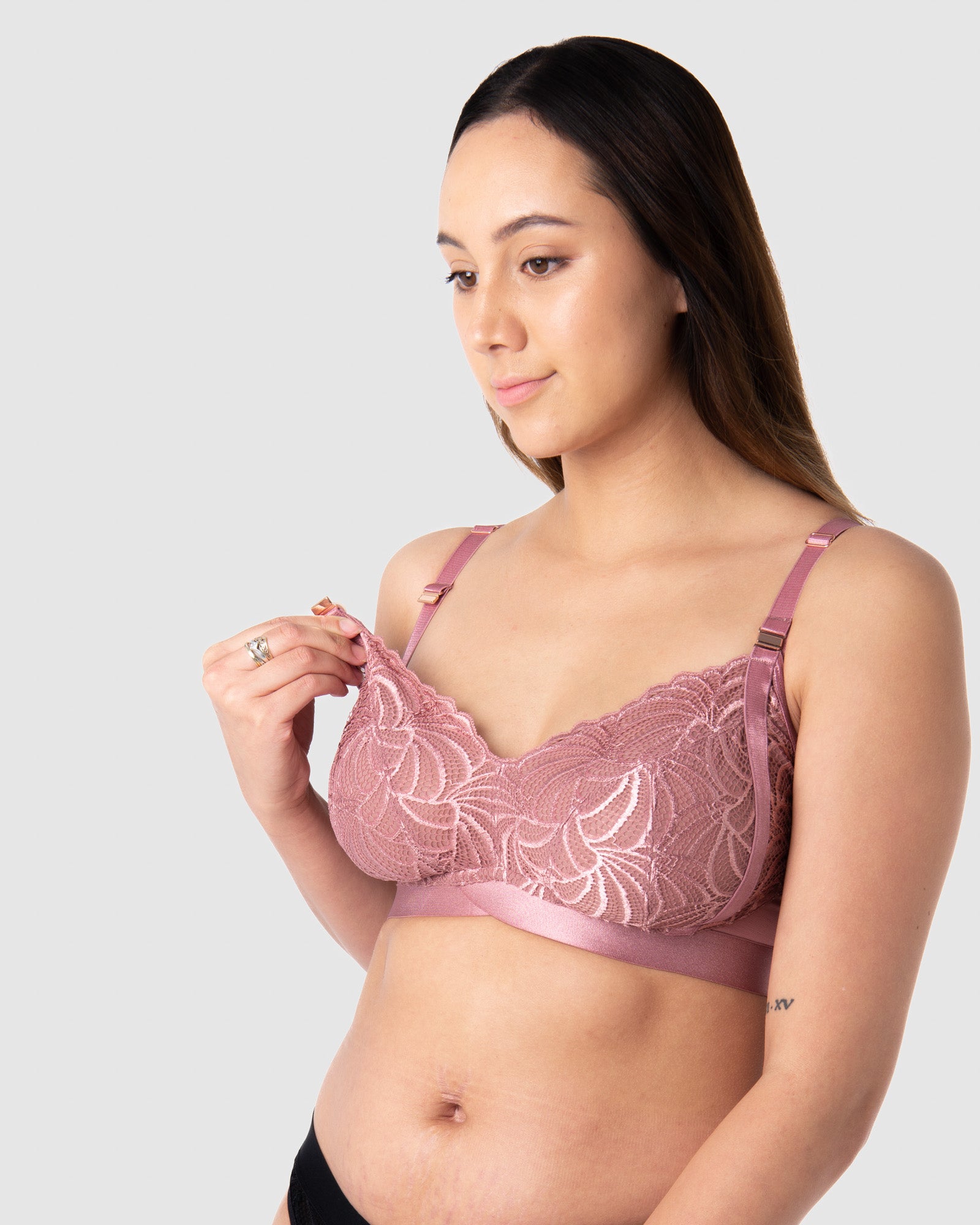 Hotmilk &#39;Warrior&#39; Soft Cup Wirefree Nursing Bra - Antique Rose