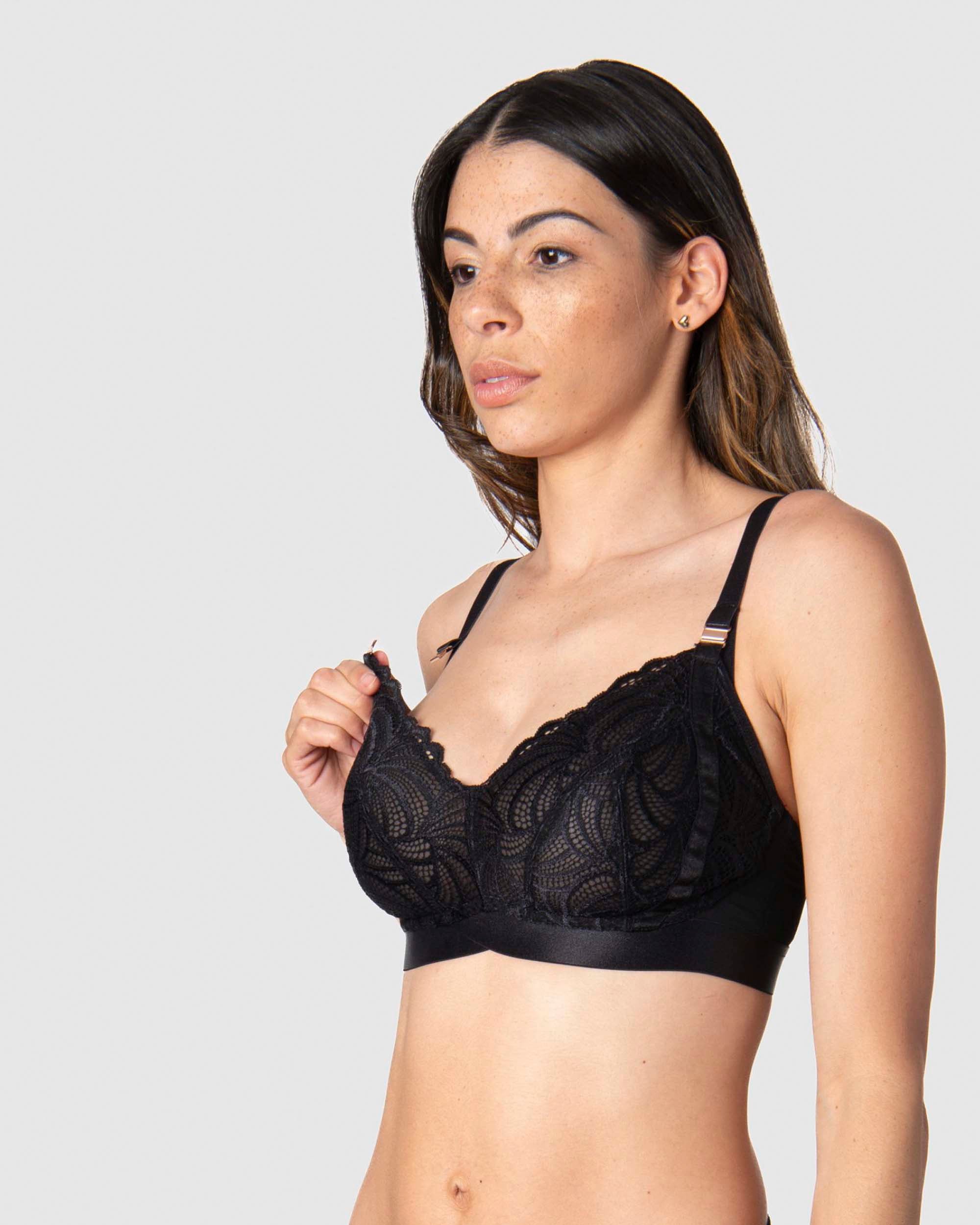 Hotmilk &#39;Warrior&#39; Soft Cup Wirefree Nursing Bra - Black