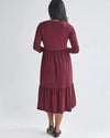 Angel Maternity &#39;The Essential&#39; Bamboo Tiered Dress - Burgundy