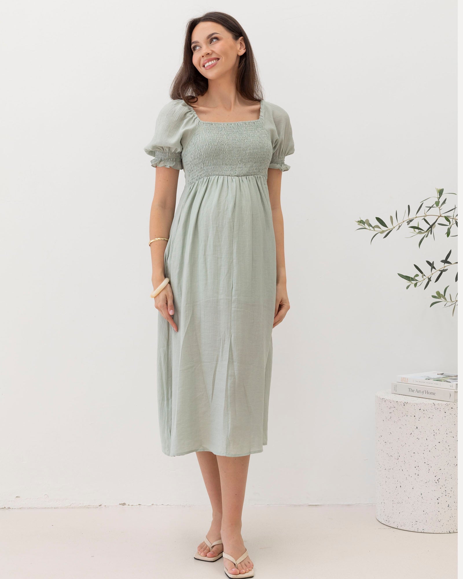 'Fabia' Green Reversible Dress