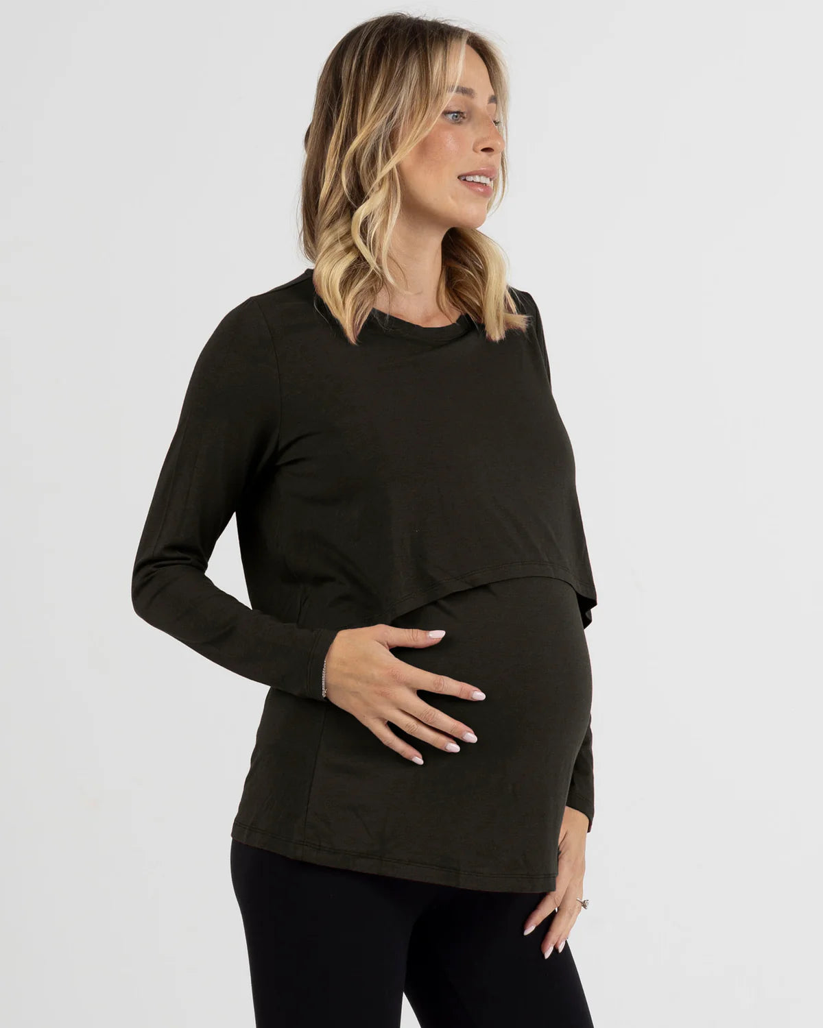 Leonie maternity/nursing top in Black