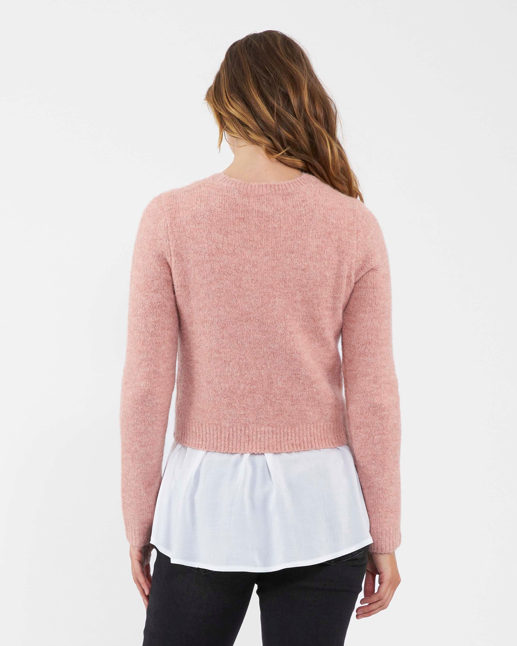 &#39;Patty&#39; Detachable Nursing Knit - Dusty Pink