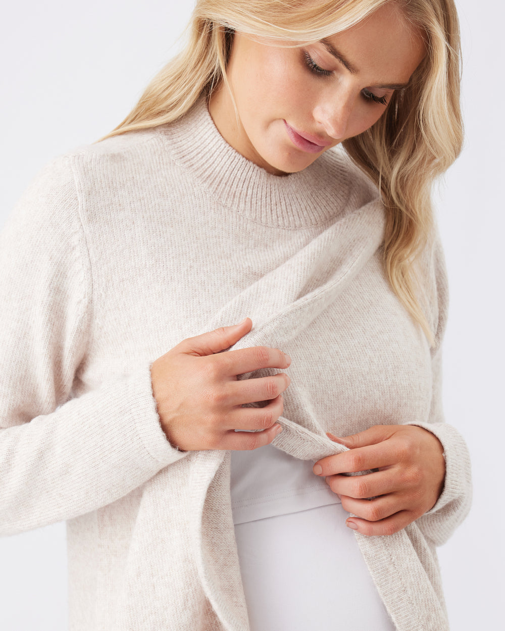 'Addison' Nursing Knit - Mink