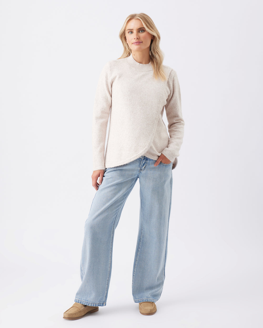 'Addison' Nursing Knit - Mink