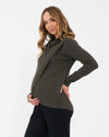 &#39;Cassie&#39; Crossover Nursing Knit - Khaki
