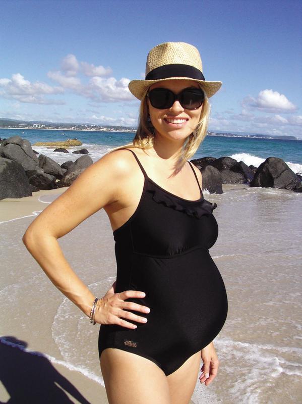 Ilant Maternity Swimwear Frill One-Piece - Black