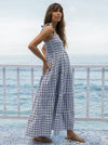 &#39;Lilliana&#39; Maternity Maxi Dress - Blue Gingham