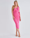 &#39;Barbara&#39; Nursing Knit Dress - Candy Pink
