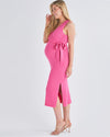 &#39;Barbara&#39; Nursing Knit Dress - Candy Pink