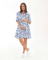 ‘Bella&#39; Maternity &amp; Nursing Linen Dress