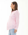 Ripe Maternity &#39;Emmy&#39; Stripe Shirt - Bubblegum / White