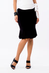 &#39;Ella&#39; Ruffle Pencil Skirt - Cocoa Brown