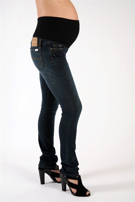 Szabo Maternity Skinny Jeans - Worn-in Denim