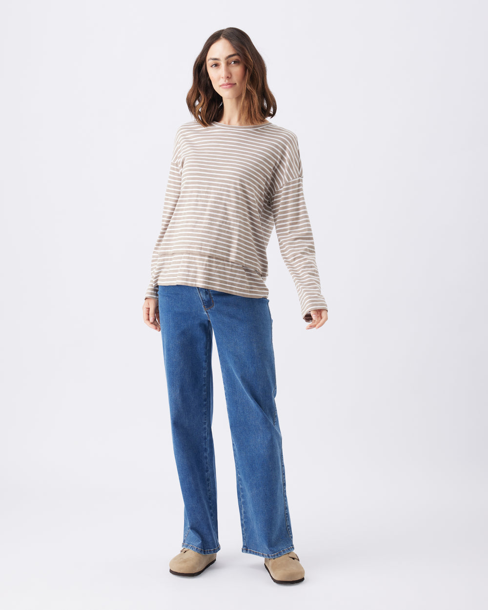 Kyle Wide Leg Jean - True Blue