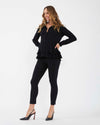 &#39;Evelyn&#39; Maternity Peplum Shirt - Black