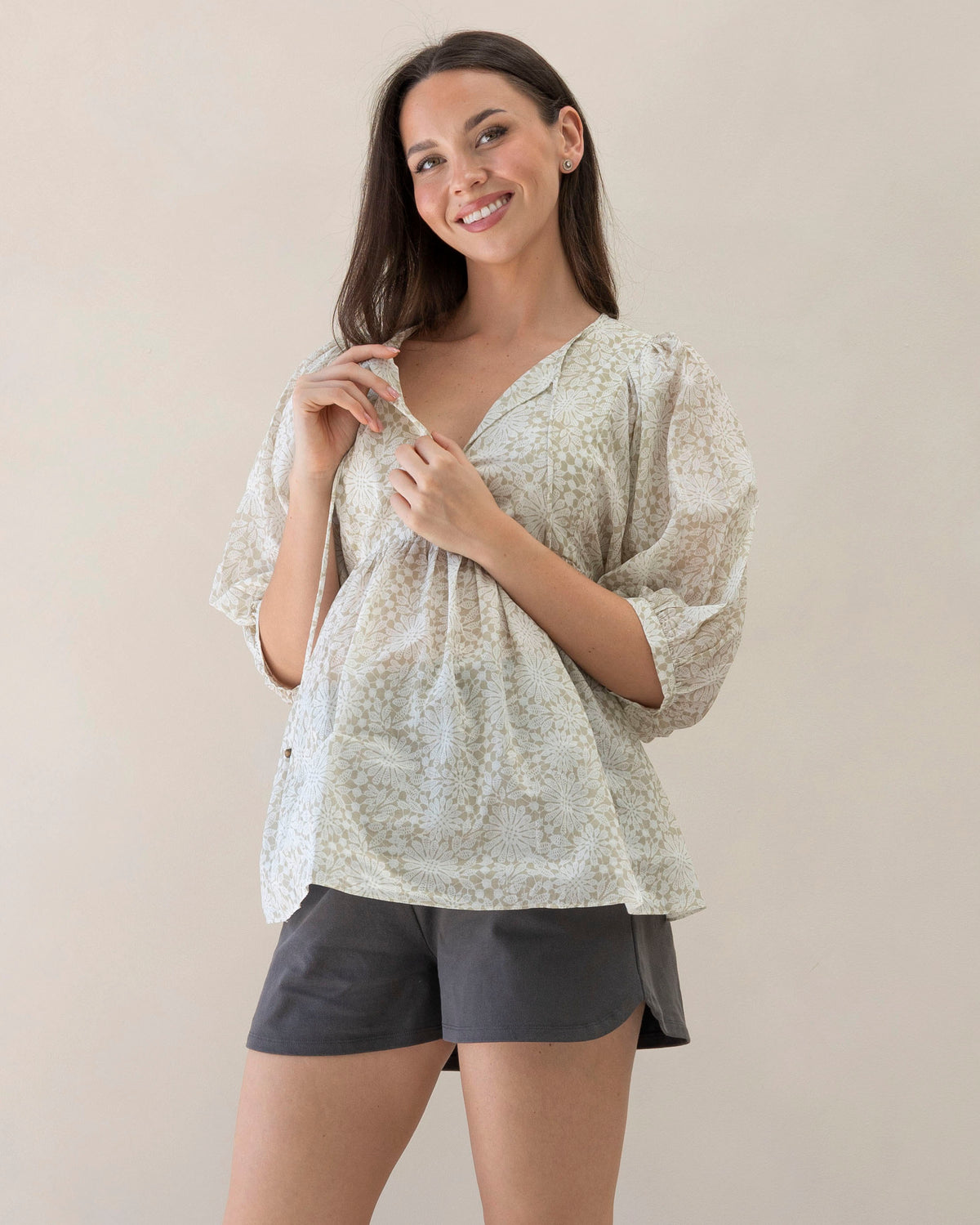 'Daisy' Cotton Tunic Top - Romance