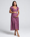 &#39;Lila&#39; Maternity Sundress - Plum