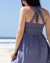 &#39;Lily&#39; Maternity Dress - Blue