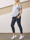 &#39;Eden&#39; Bamboo Maternity Lounge Pants - Navy