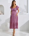 &#39;Lila&#39; Maternity Sundress - Plum