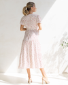 &#39;Elise&#39; Maternity Wrap Dress - Red Floral