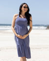 &#39;Lily&#39; Maternity Dress - Blue