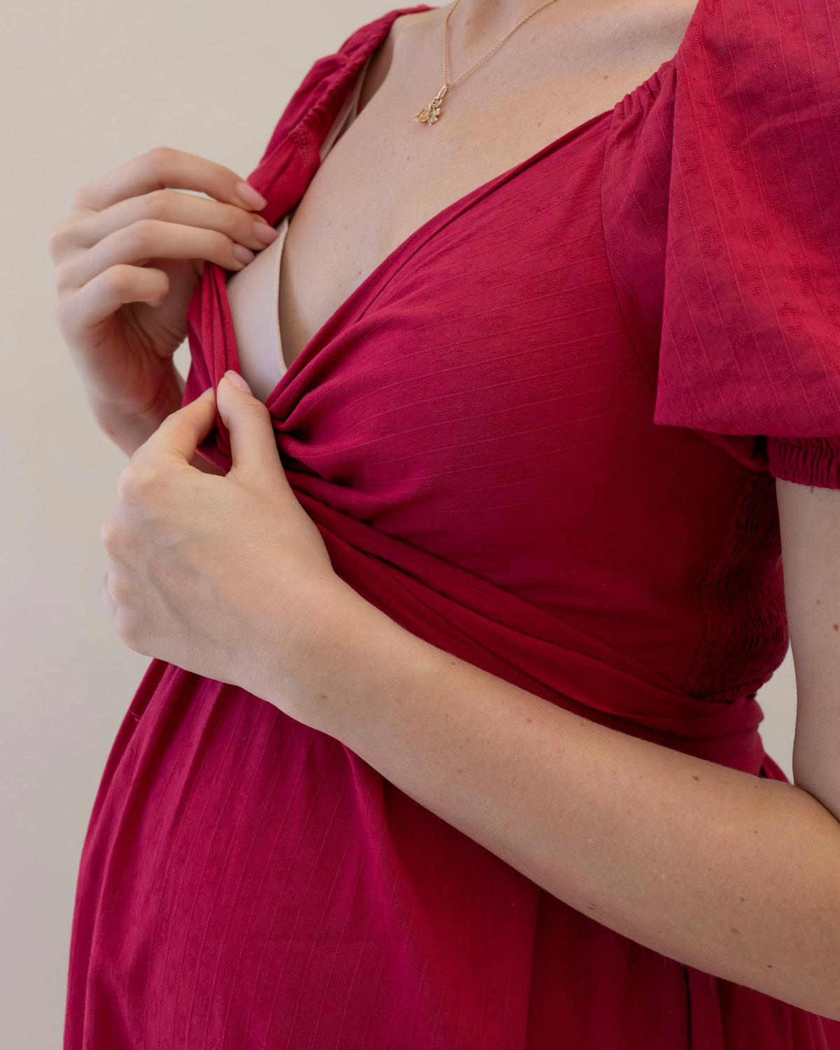 'Fabia' Red Reversible Dress