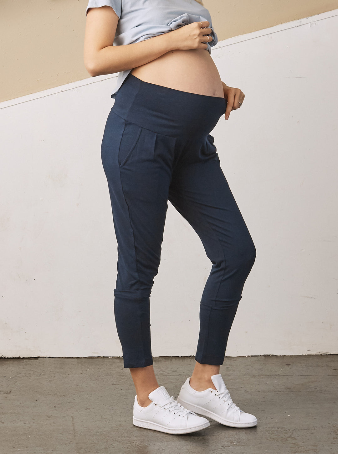 Eden' Bamboo Maternity Lounge Pants Navy Little Miracles