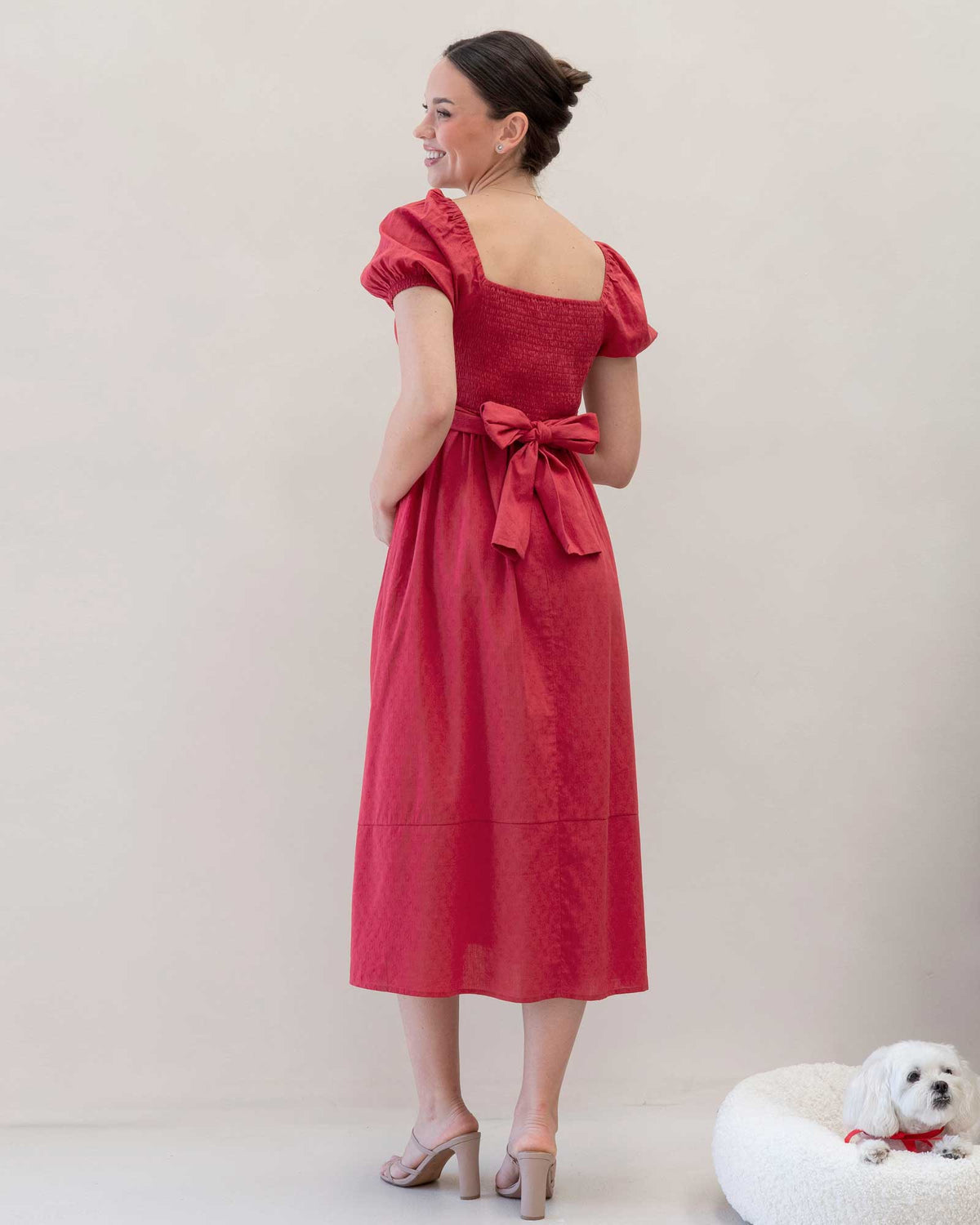 'Fabia' Red Reversible Dress