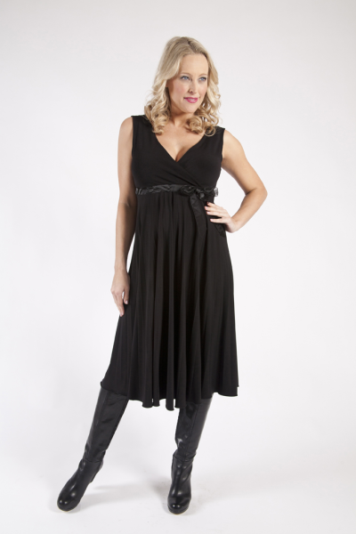 Szabo Maternity 'Sunray' Dress - Black