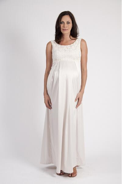 Szabo Maternity 'Paris Nights' Formal Gown - Vanilla Lace