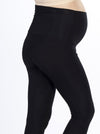 Angel Maternity Basic Cotton Legging - Black