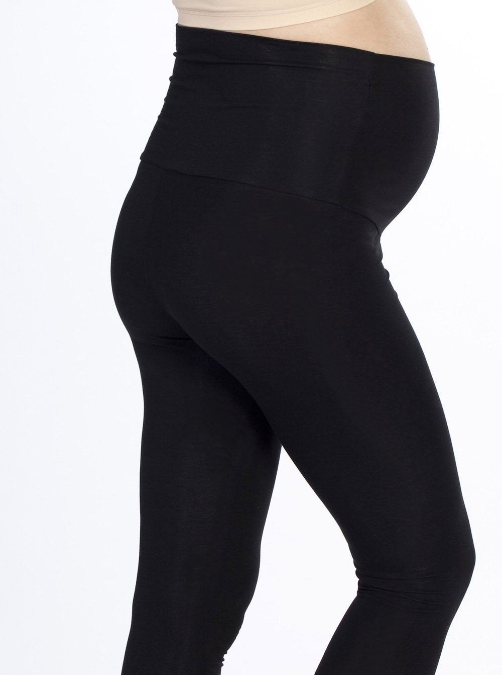 'Cotton Classics' Maternity Leggings - Black