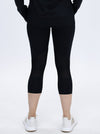 Angel Maternity Workout 3/4 Legging - Black