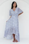 Maive &amp; Bo ‘The Wanderer’ - Blue Floral Chiffon