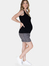 Angel Maternity &#39;Summer Basics&#39; Shorts - Black Leopard