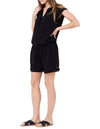 Ripe Maternity Button-up Playsuit - Black