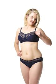 Hotmilk &#39;Show Off&#39; Wirefree Nursing Bra - Navy / Pink