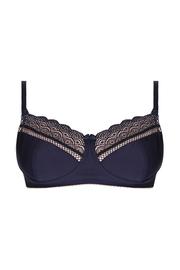 Hotmilk &#39;Show Off&#39; Wirefree Nursing Bra - Navy / Pink
