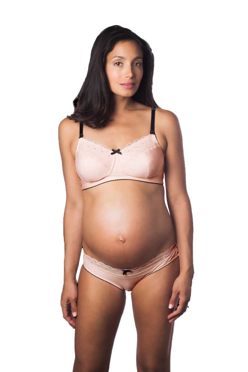 Hotmilk 'Show Off' Wirefree Nursing Bra - Silver Peony