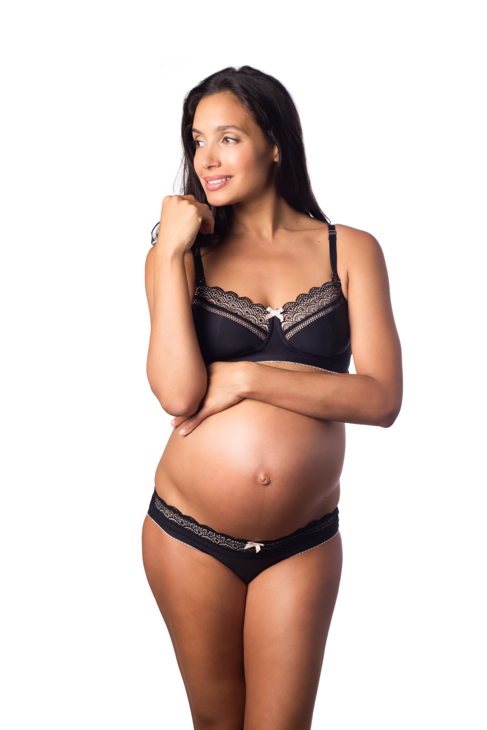 Hotmilk 'Show Off' Wirefree Nursing Bra - Jet Black