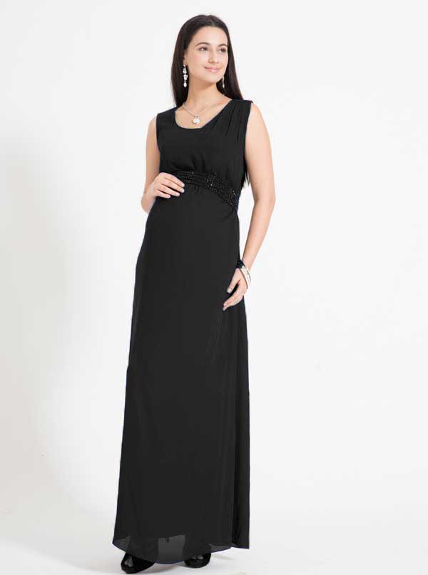 Angel Maternity 'Jewel' Maternity Formal Dress - Black